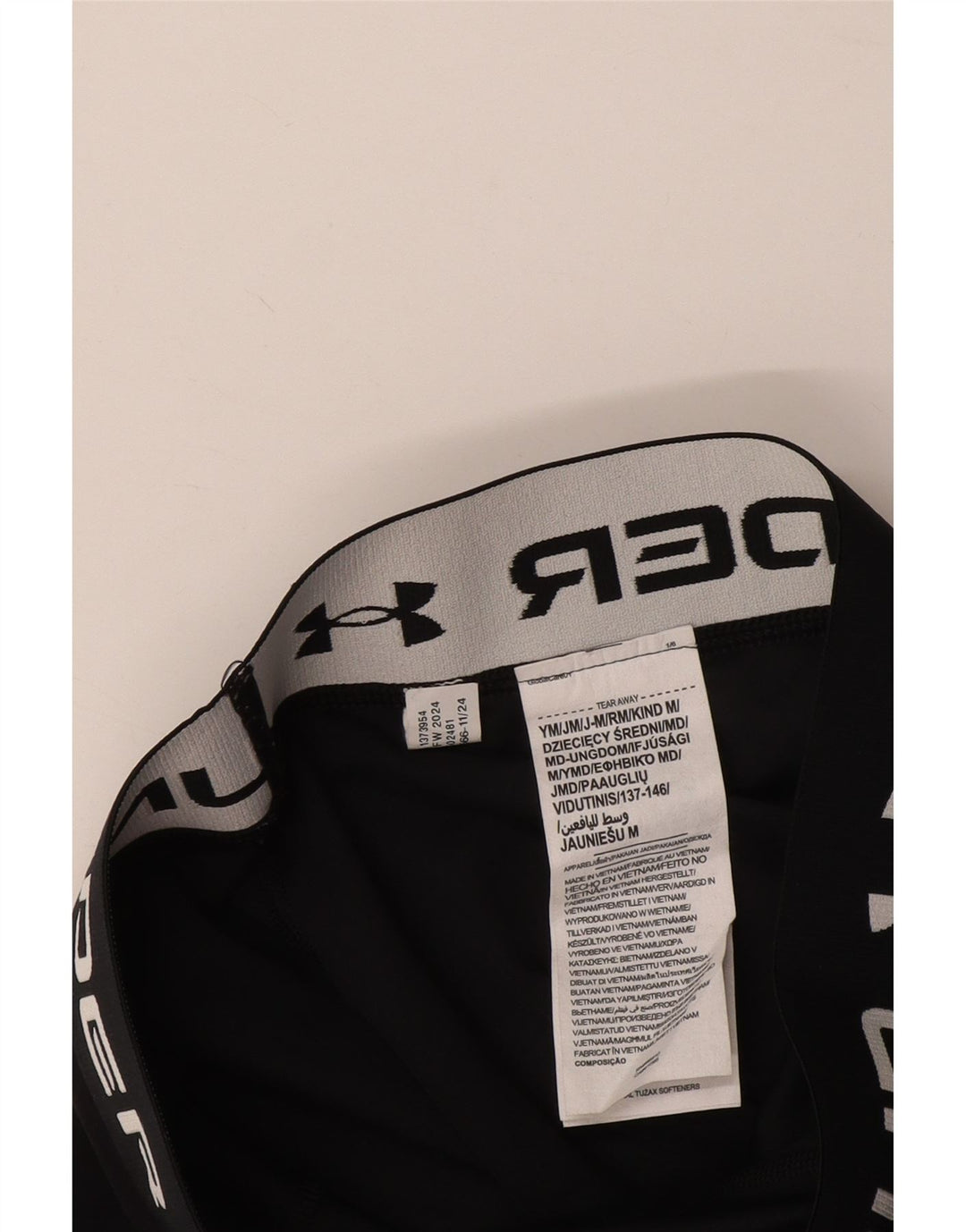 UNDER ARMOUR Mädchen-Grafik-Leggings, 9–10 Jahre, mittelschwarzes Polyester
