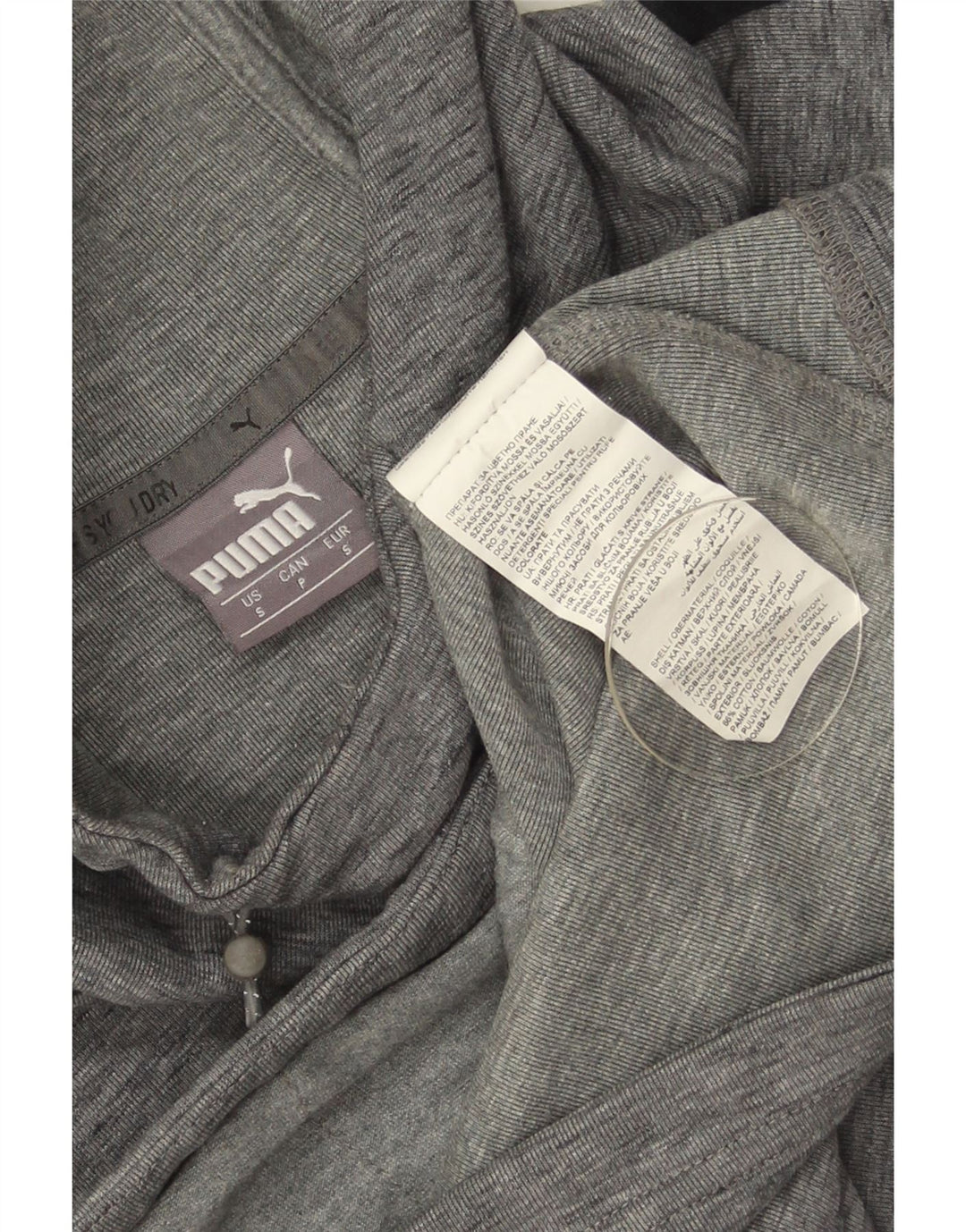 Puma Herren Kapuzenpullover, Größe S, Grau, Colourblock-Baumwolle