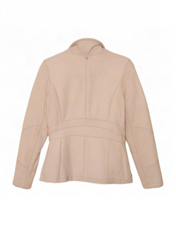 Vintage Damen Lederjacke IT 44 Mittelweiß