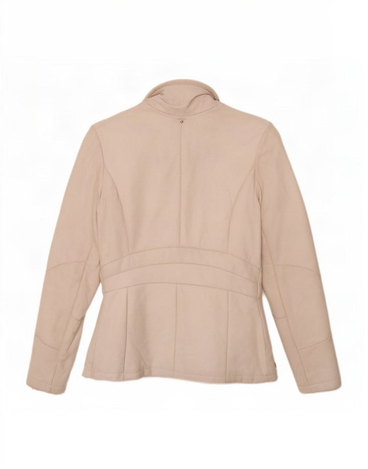 Vintage Damen Lederjacke IT 44 Mittelweiß