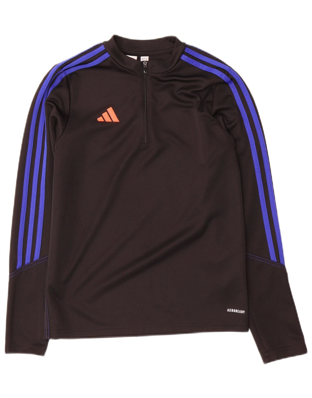 Adidas Jungen Aeroready Zip Neck Pullover Trainingsanzug Top 13-14 Jahre Schwarz
