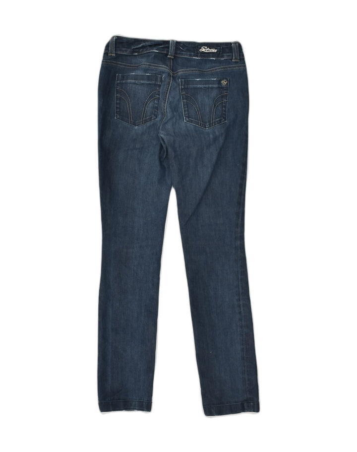 VINTAGE Womens Slim Jeans W26 L30  Navy Blue Cotton | Vintage Vintage | Thrift | Second-Hand Vintage | Used Clothing | Messina Hembry 