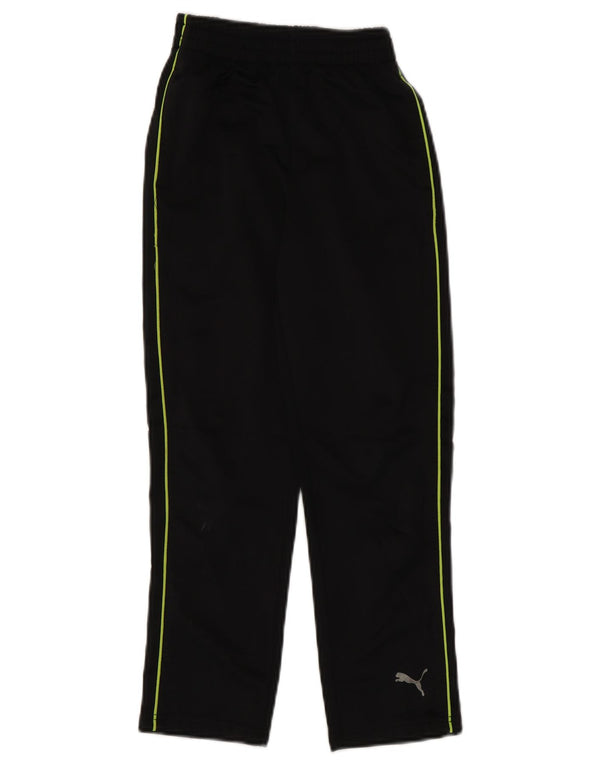 Puma Trainingshose für Jungen, 7–8 Jahre, Mittelschwarz, Farbblock-Polyester