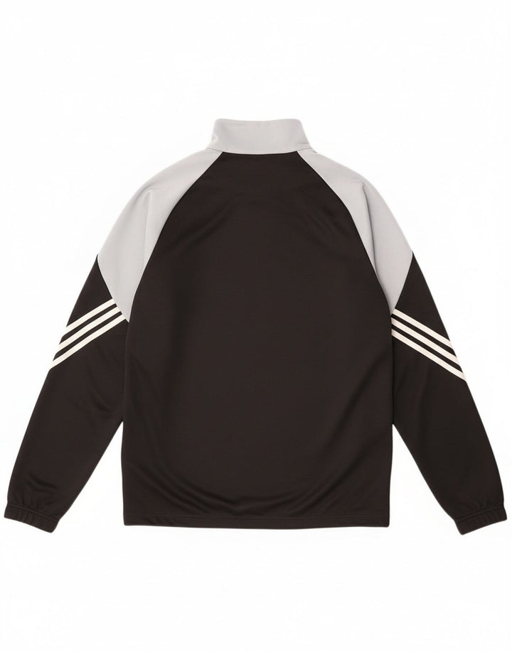 Adidas Herren Climalite Pullover-Trainingsanzug-Oberteil, mittelgroß, Schwarz, Farbblock