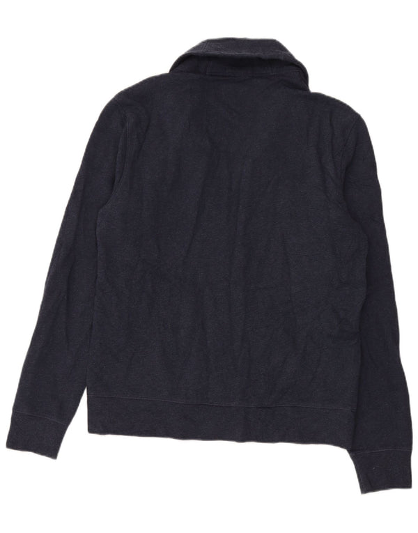 Polo Ralph Lauren Mens Cardigan Sweater Medium Navy Blue Cotton