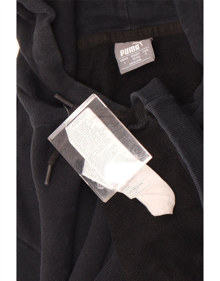 Puma Herren Kapuzenpullover, groß, schwarze Baumwolle