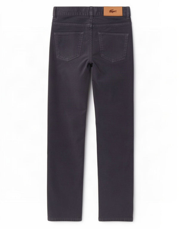 Lacoste Gerade Cordhose für Jungen, 7–8 Jahre, W22, L23, Marineblau, Baumwolle