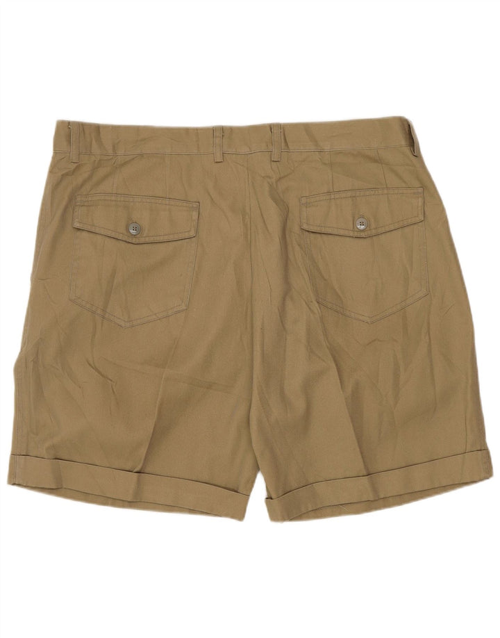 Vintage Herren Chino-Shorts mit Pegged, IT 54, 2XL, W36, Beige, Polyester
