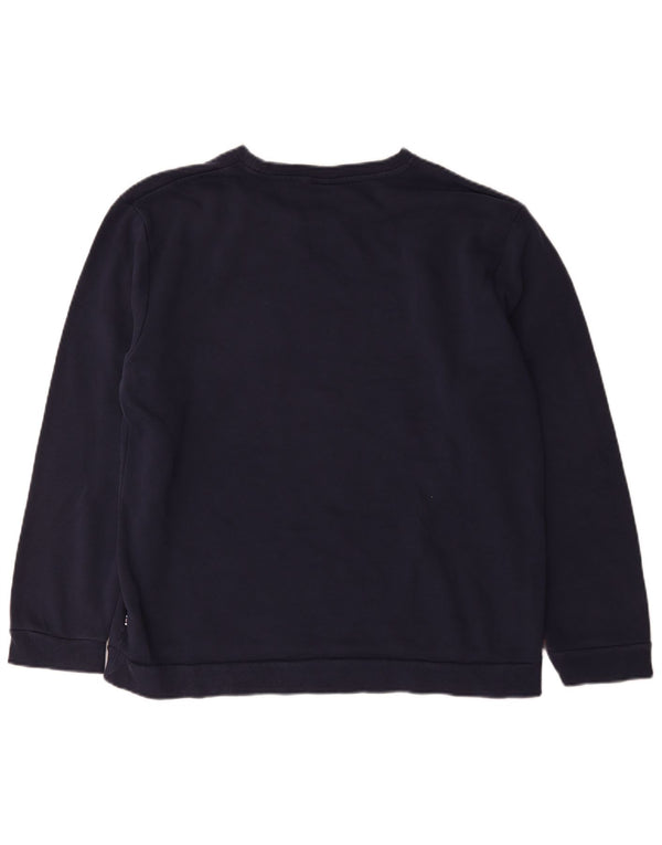 Fila Damen Grafik-Sweatshirt-Pullover UK 18 XL Marineblau Baumwolle