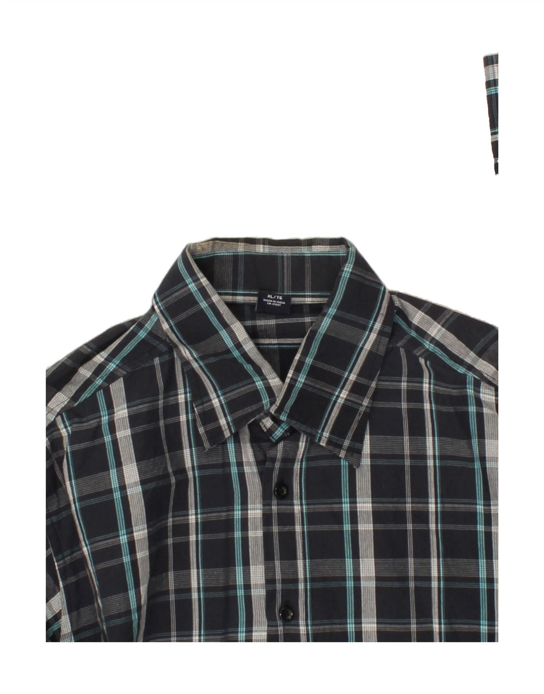 GAP Boys Shirt 15-16 Years XL Navy Blue Check Cotton | Vintage Gap | Thrift | Second-Hand Gap | Used Clothing | Messina Hembry 