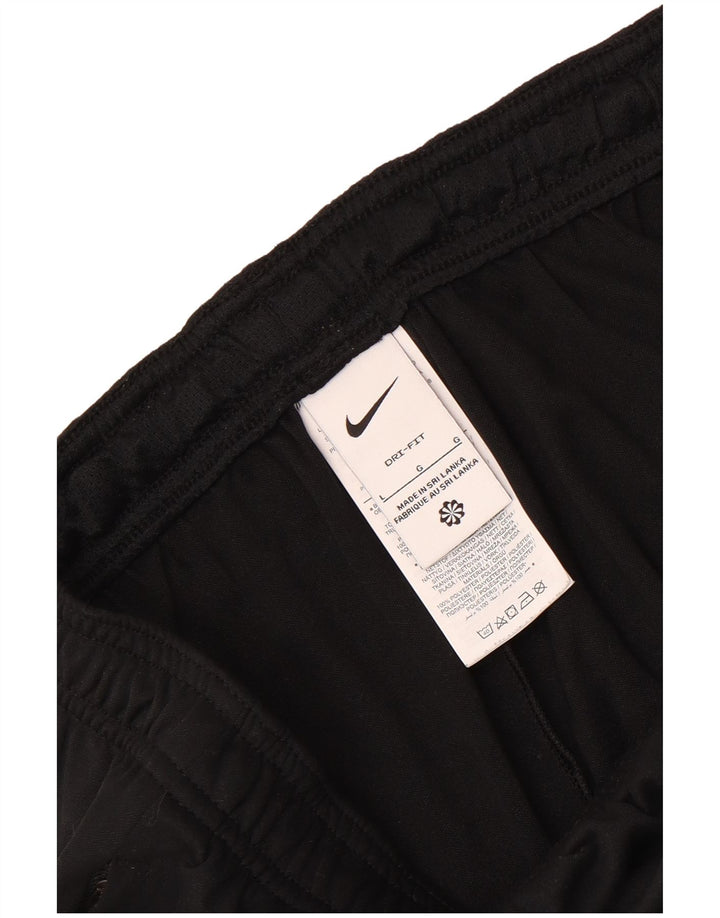 Nike Herren Dri Fit Trainingshose, groß, schwarzes Farbblock-Polyester