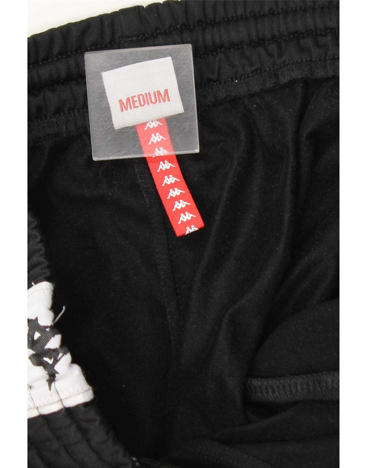 Kappa Herren-Trainingshose mit Grafik, mittelgroß, Schwarz, Farbblock
