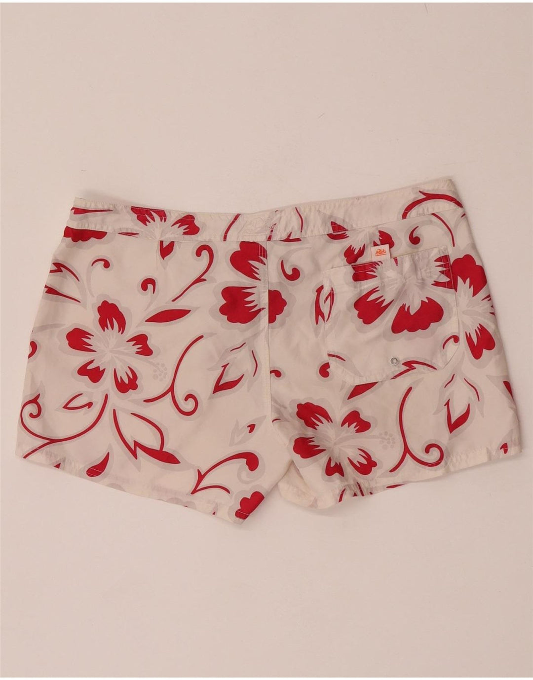 Sundek Damen-Badeshorts US 8 Mittelweißes Blumenmuster aus Polyester