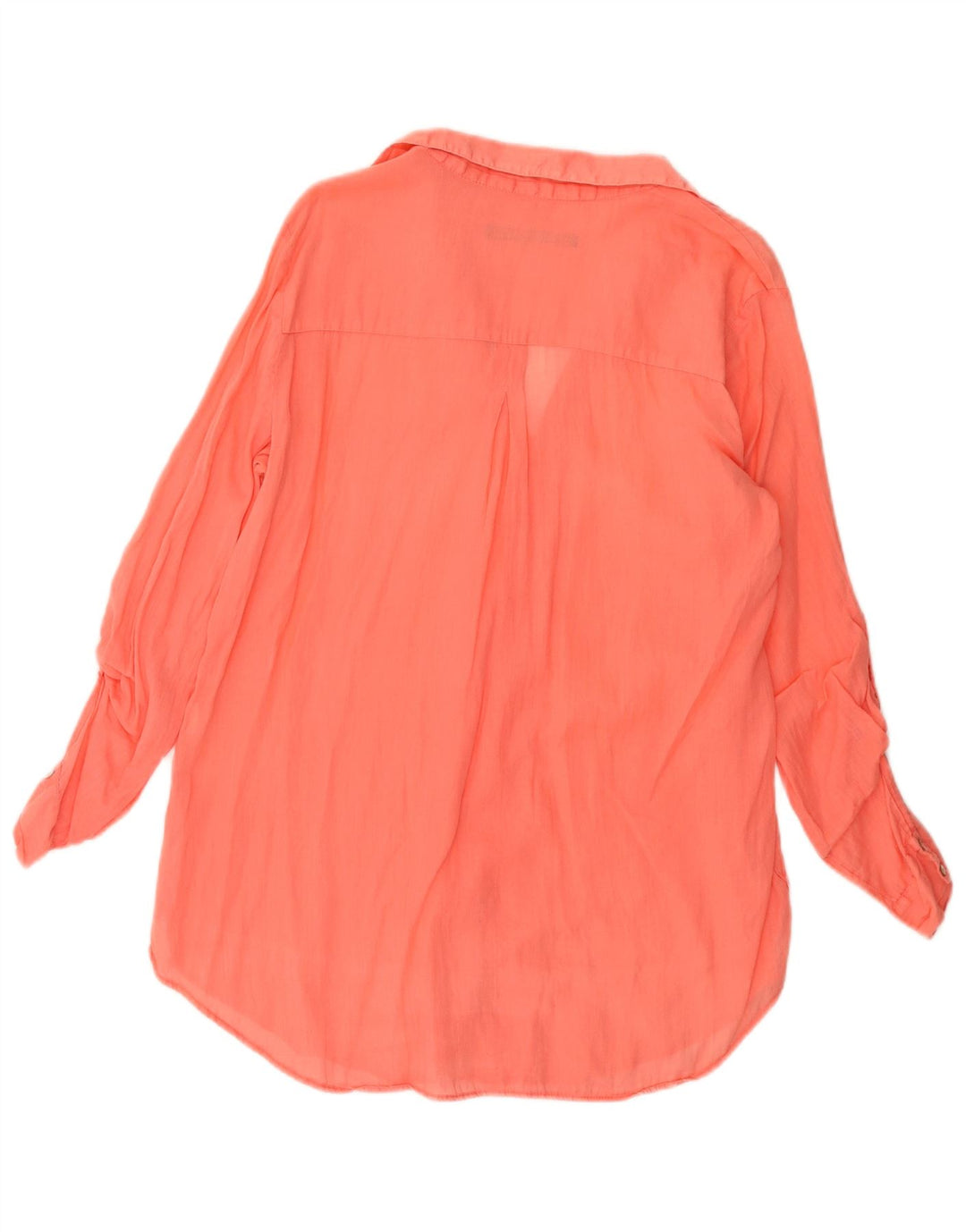 Zara Damen Bluse Top UK 14 Mittelrosa