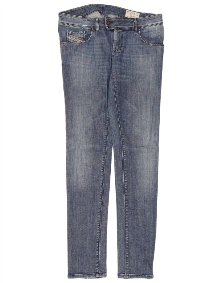 Diesel Damen Nevy Slim Jeans W30 L34 Blaue Baumwolle