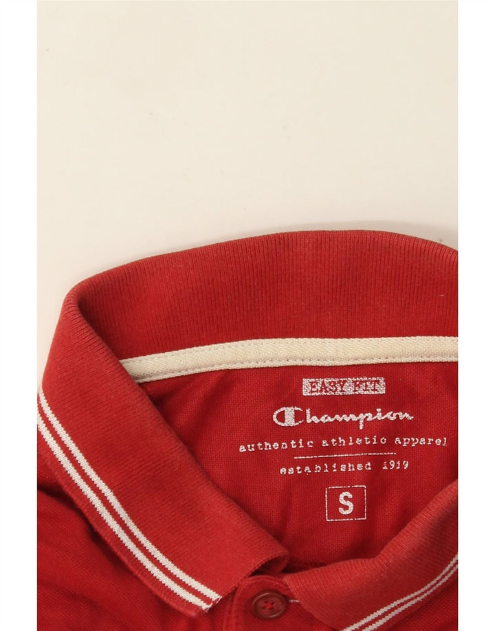 CHAMPION Herren Easy Fit Poloshirt Small Rot