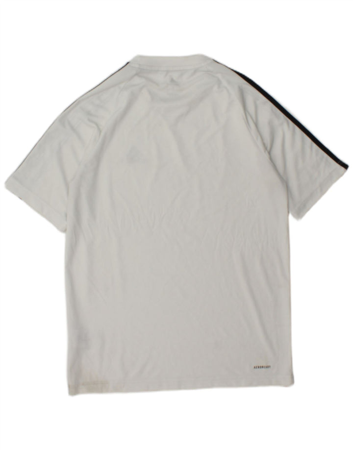 Adidas Herren Aeroready T-Shirt Top Small Weiß Colourblock Polyester