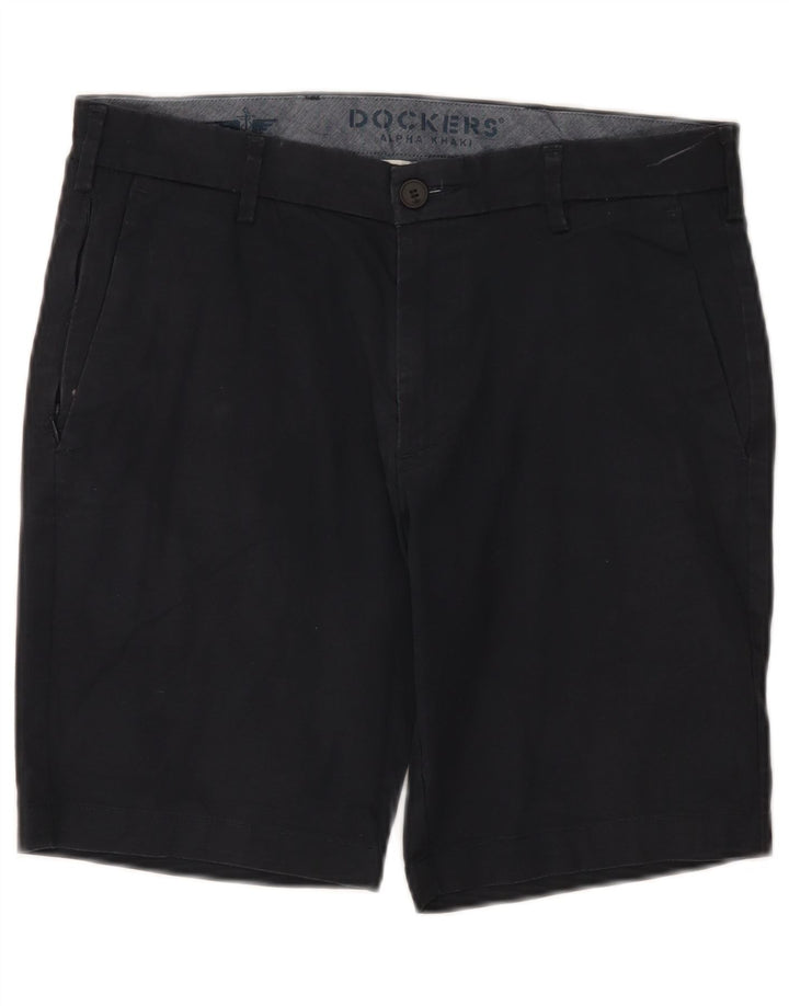 Dockers Herren Chino-Shorts W31 Mittelschwarze Baumwolle