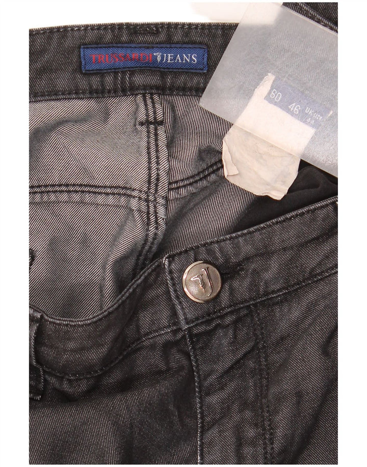 Trussardi Herren Straight Jeans W44 L32 Grau