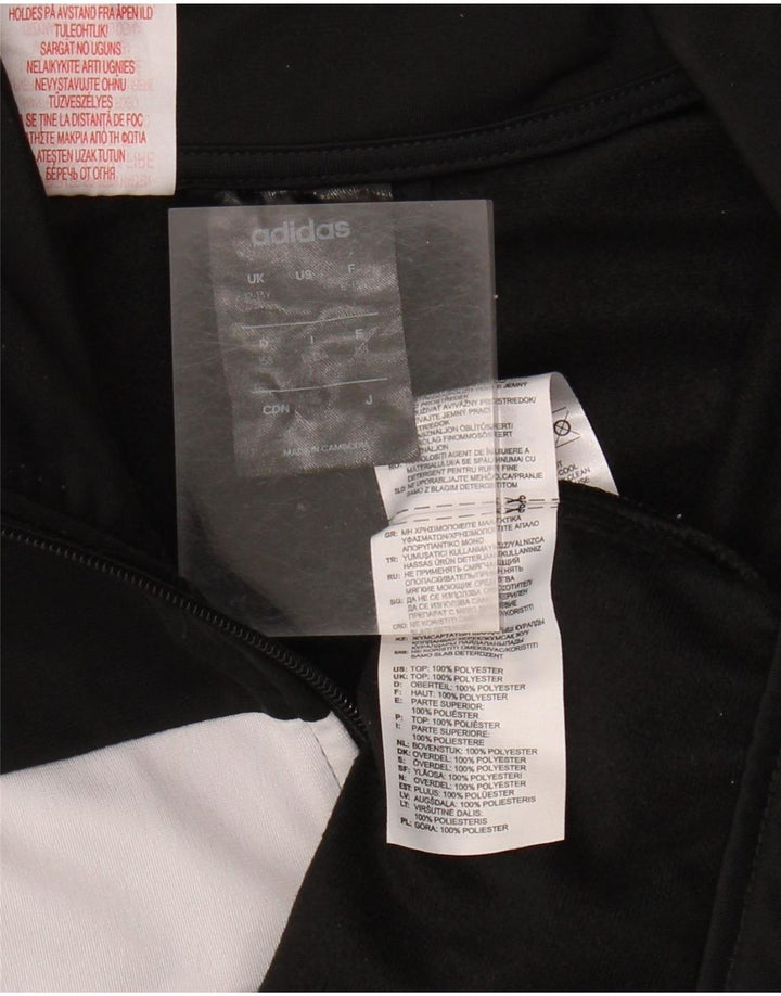 Adidas Jungen Grafik-Trainingsanzug-Top-Jacke, 12–13 Jahre, Schwarz, Farbblock