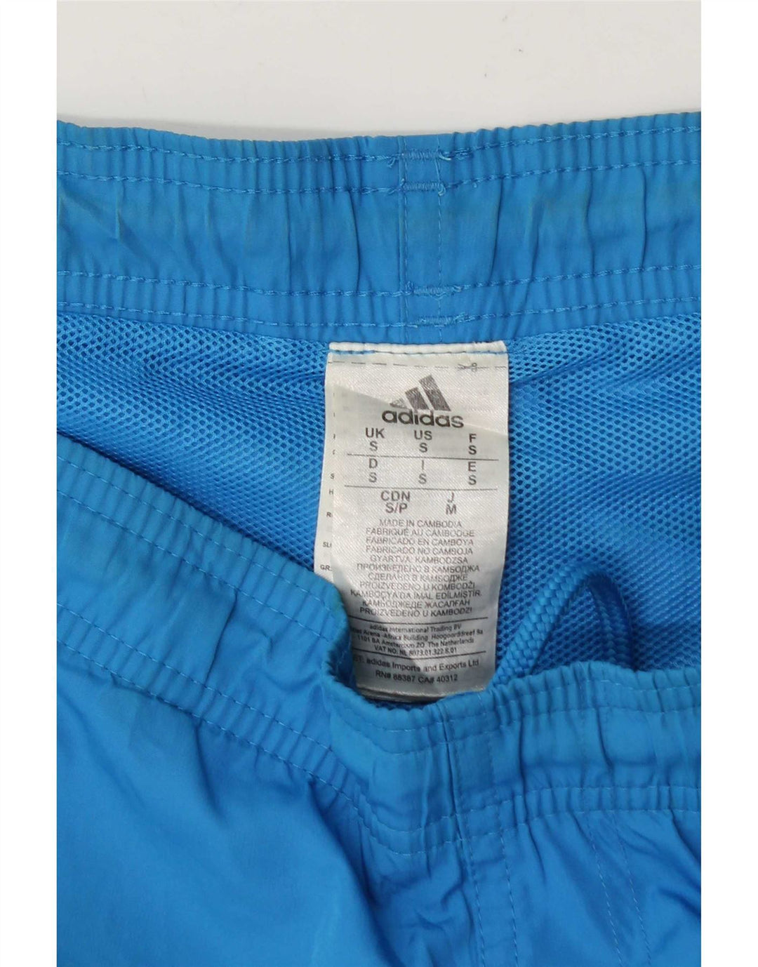Adidas Herren Sport Shorts Small Blau Polyester
