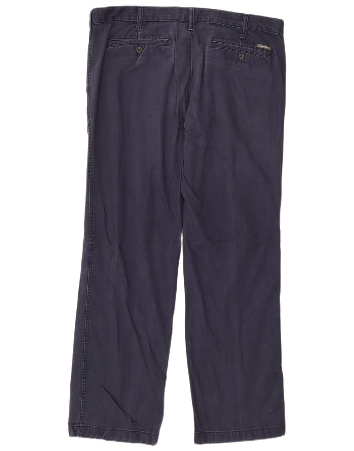 EDDIE BAUER Herren gerade Chinohose W38 L32 Marineblau