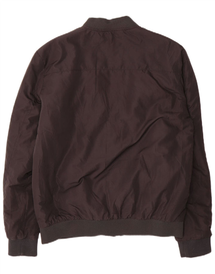 French Connection Herren Bomberjacke UK 40 Large Schwarz Polyester