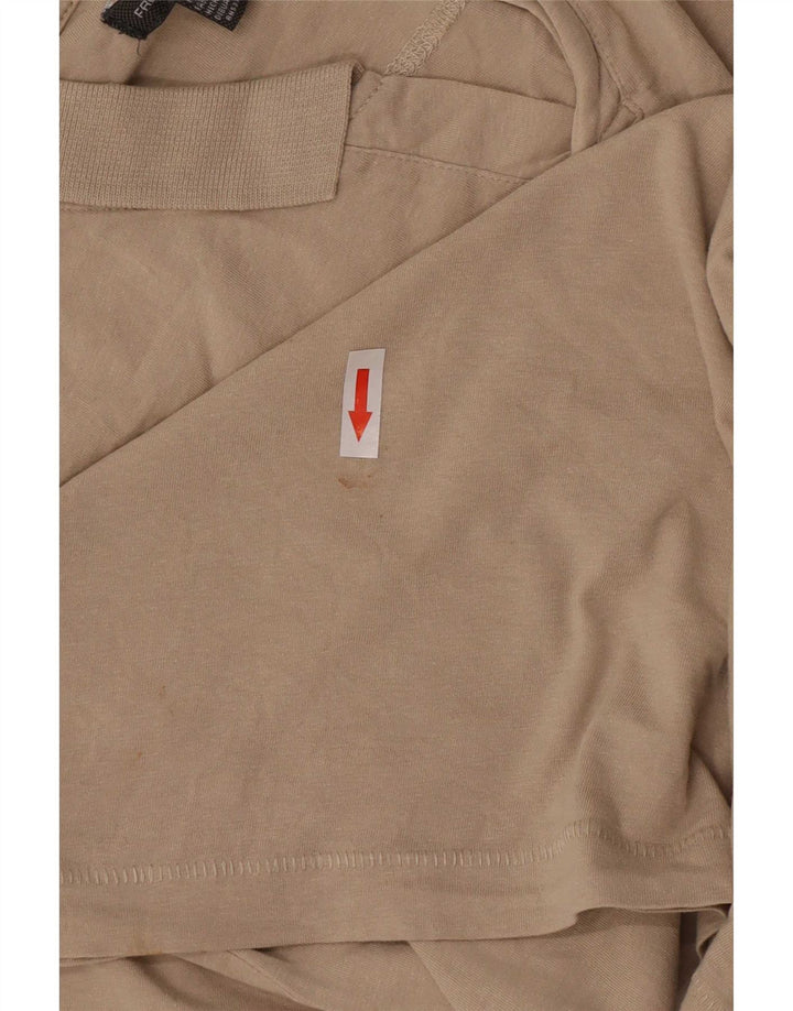 French Connection Herren Poloshirt XL Beige Baumwolle