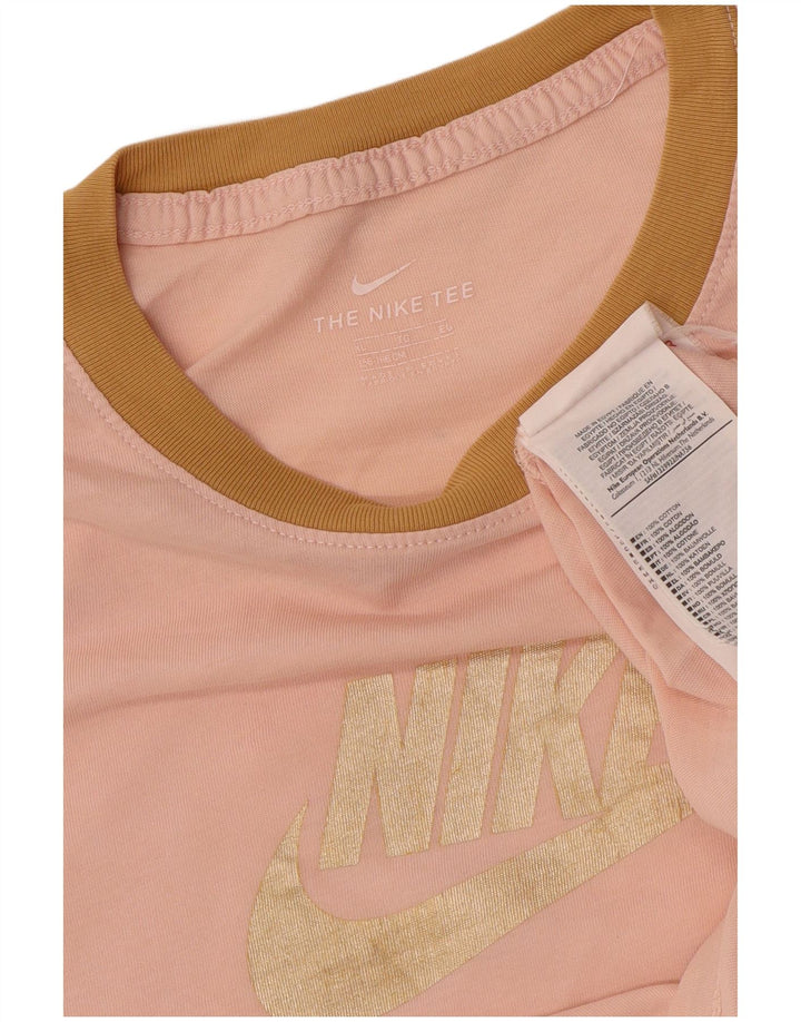 NIKE Mädchen-T-Shirt mit Grafik, 13–14 Jahre, XL, Rosa, Baumwolle