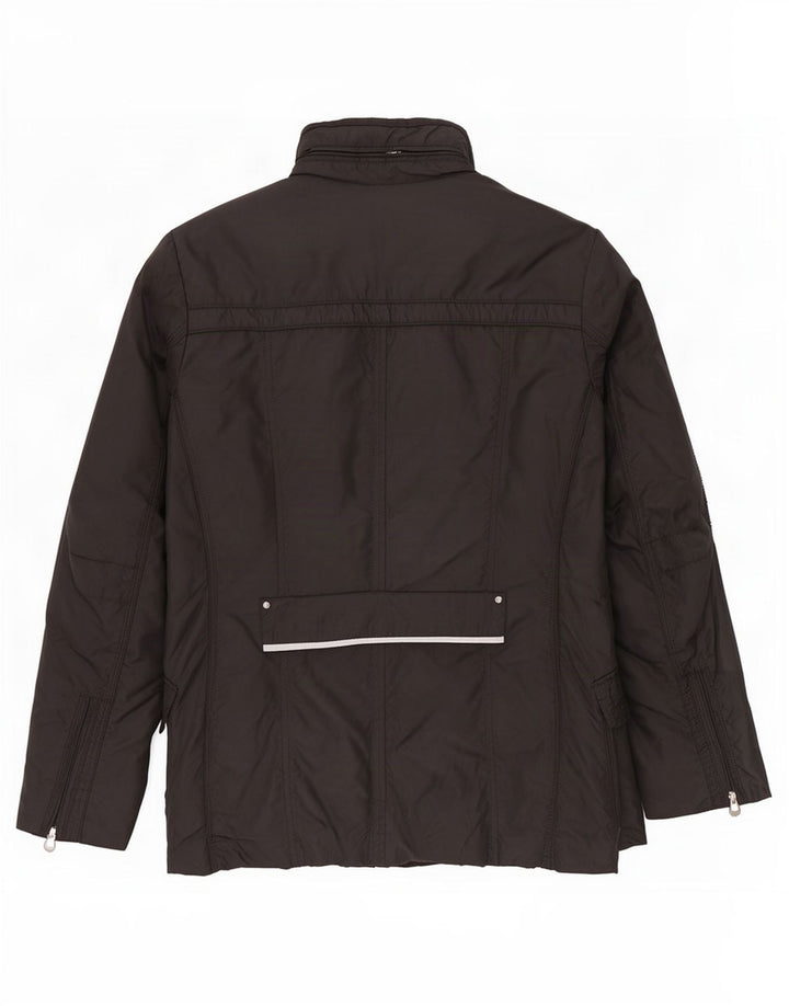 PEUTEREY Herren-Utility-Jacke mit Kapuze, EU 38, mittelschwarz, Polyamid