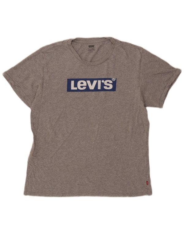 Levi's Herren-T-Shirt mit Grafik, mittelgraue Baumwolle