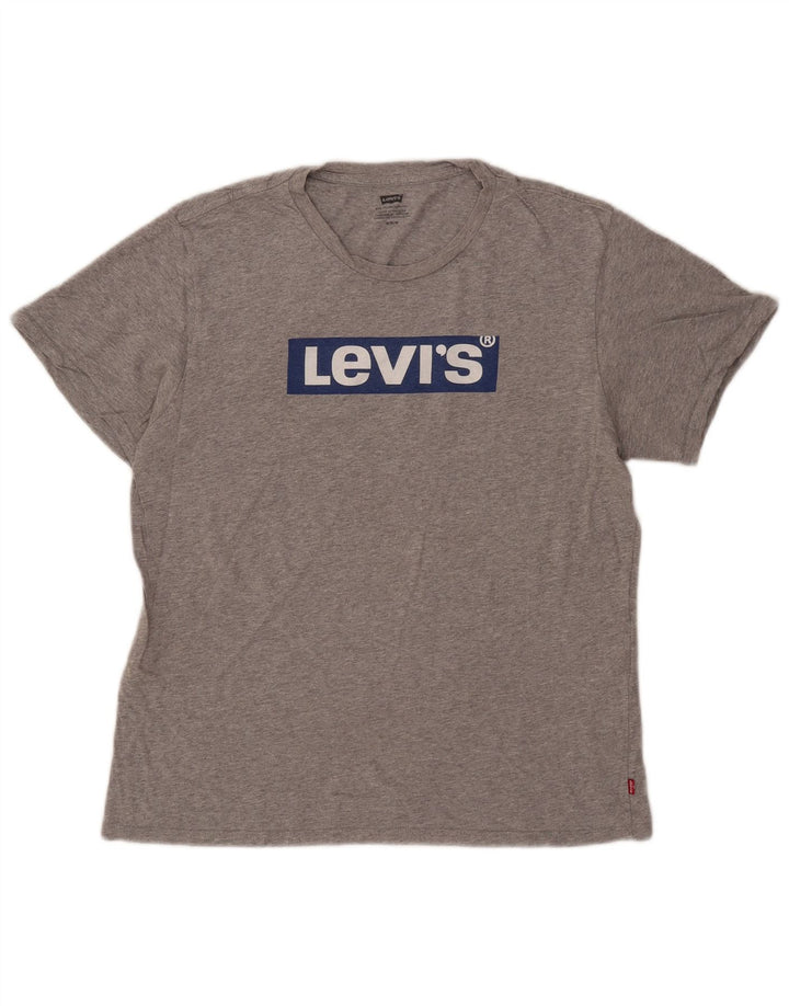 Levi's Herren-T-Shirt mit Grafik, mittelgraue Baumwolle