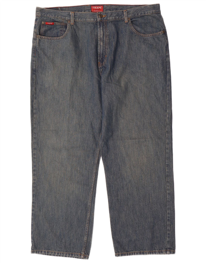 CHAPS Herren Straight Jeans W42 L30 Blaue Baumwolle