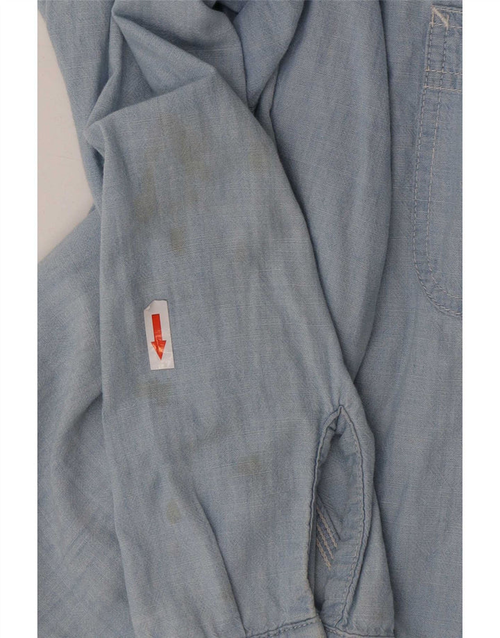 Carhartt Herren-Hemd mit normaler Passform, mittelblaue Baumwolle