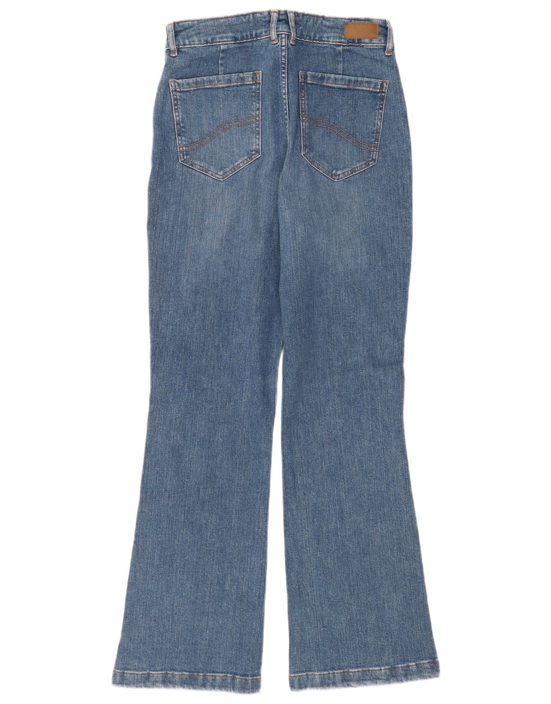 Fat Face Damen Fly Flared Jeans UK 12 Medium W30 L31 Blaue Baumwolle