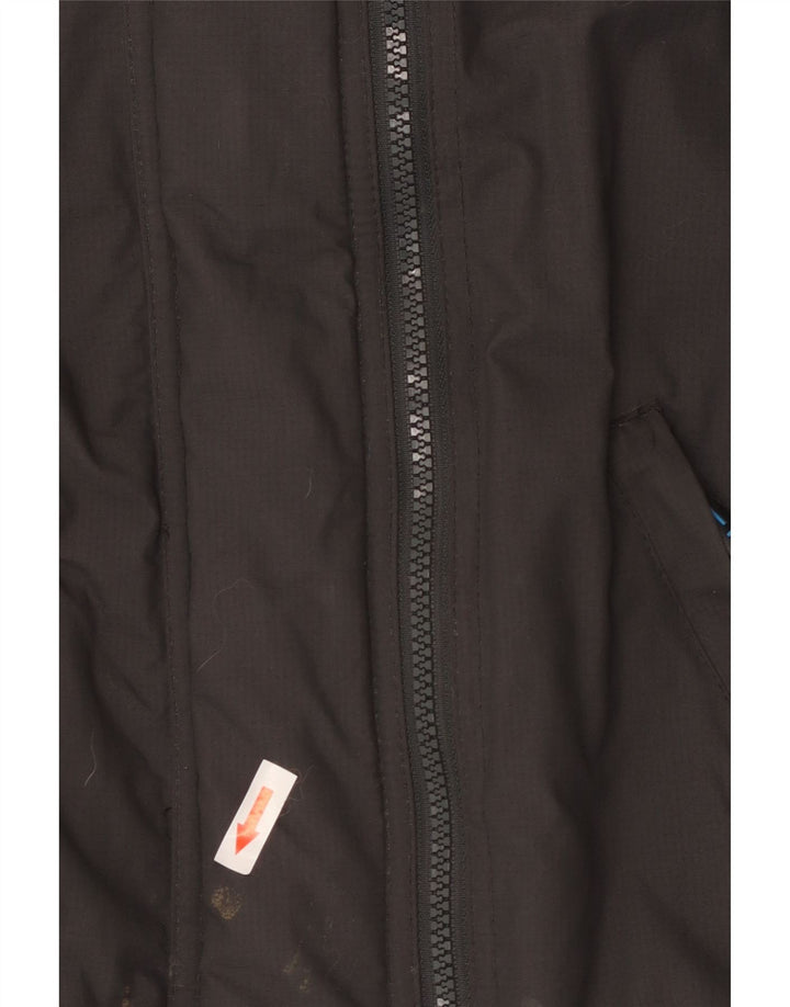 Superdry Damen The Windcheater Graphic Regenjacke UK 10 Small Graues Nylon