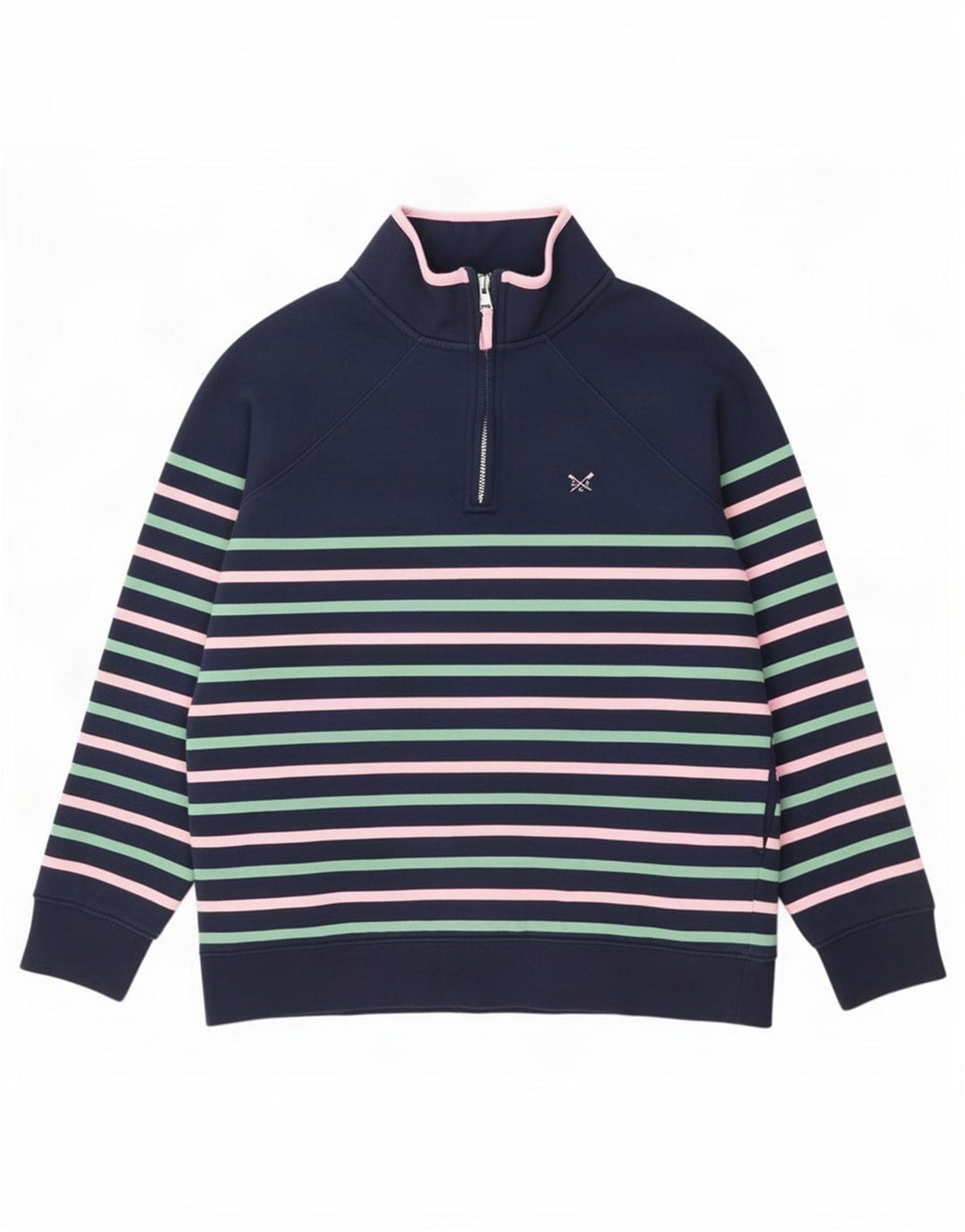 Crew Clothing Damen-Sweatshirt in Übergröße, Gr. 8, Marineblau
