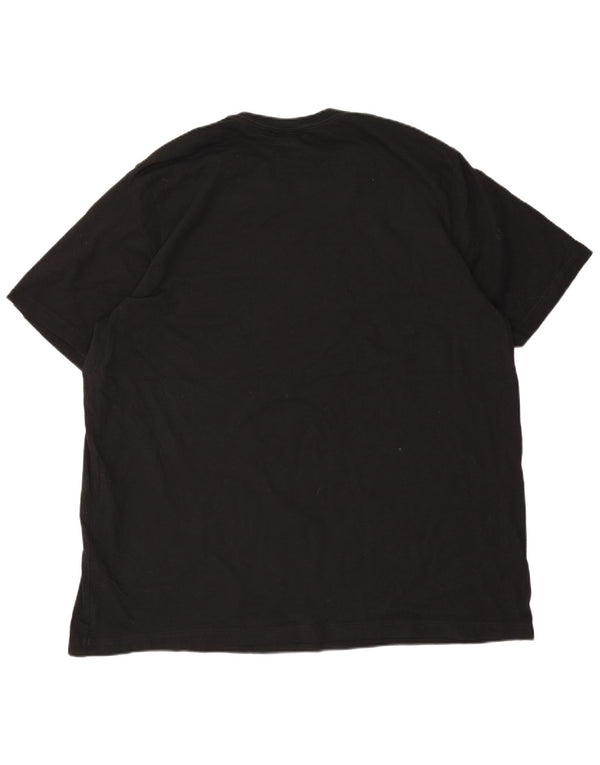 Adidas Herren Grafik T-Shirt Top 2XL Schwarz Baumwolle