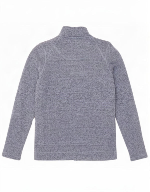 Weird Fish Damen-Trainingsanzug-Top-Jacke, UK 12, mittelblau geflecktes Polyester
