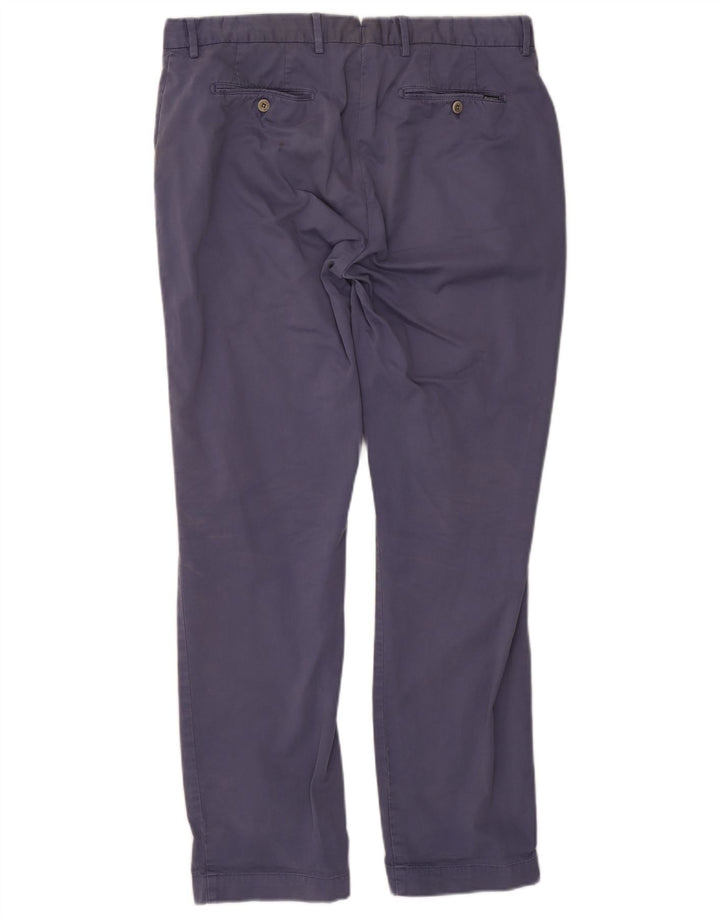 Hackett Herren-Anzughose, gerade, W36, L32, marineblau, Baumwolle