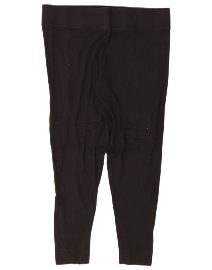 Marks & Spencer Damen Capri-Leggings UK 18 XL Schwarz Viskose