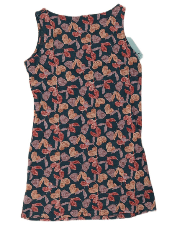 Weird Fish Ärmelloses A-Linien-Kleid für Damen, Größe M, mehrfarbig, Blumenmuster