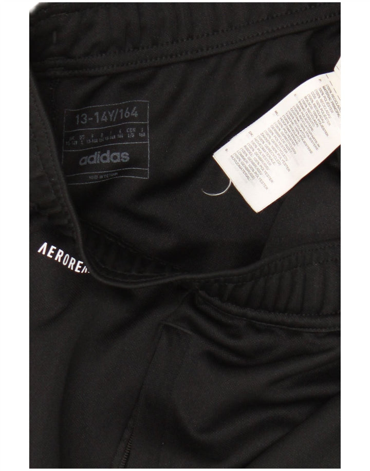 Adidas Jungen Aeroready Trainingshose 13–14 Jahre, schwarzes Polyester