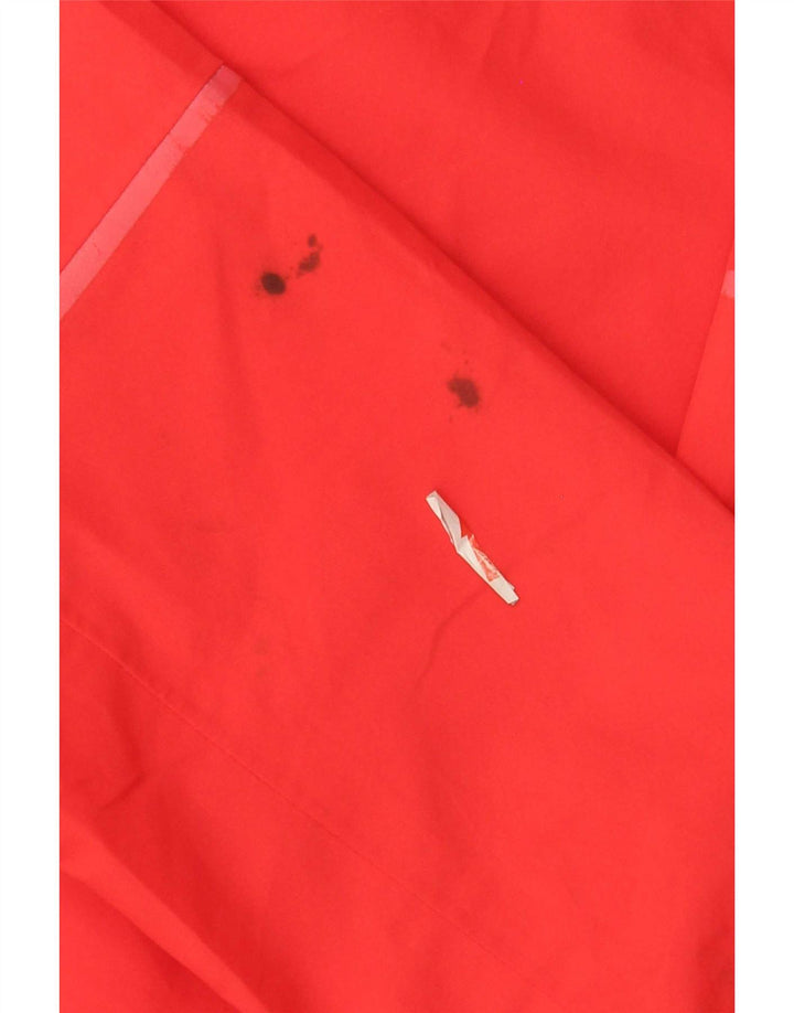 Jack Wolfskin Damen-Regenjacke mit Kapuze, UK 14/16, großes rotes Polyester