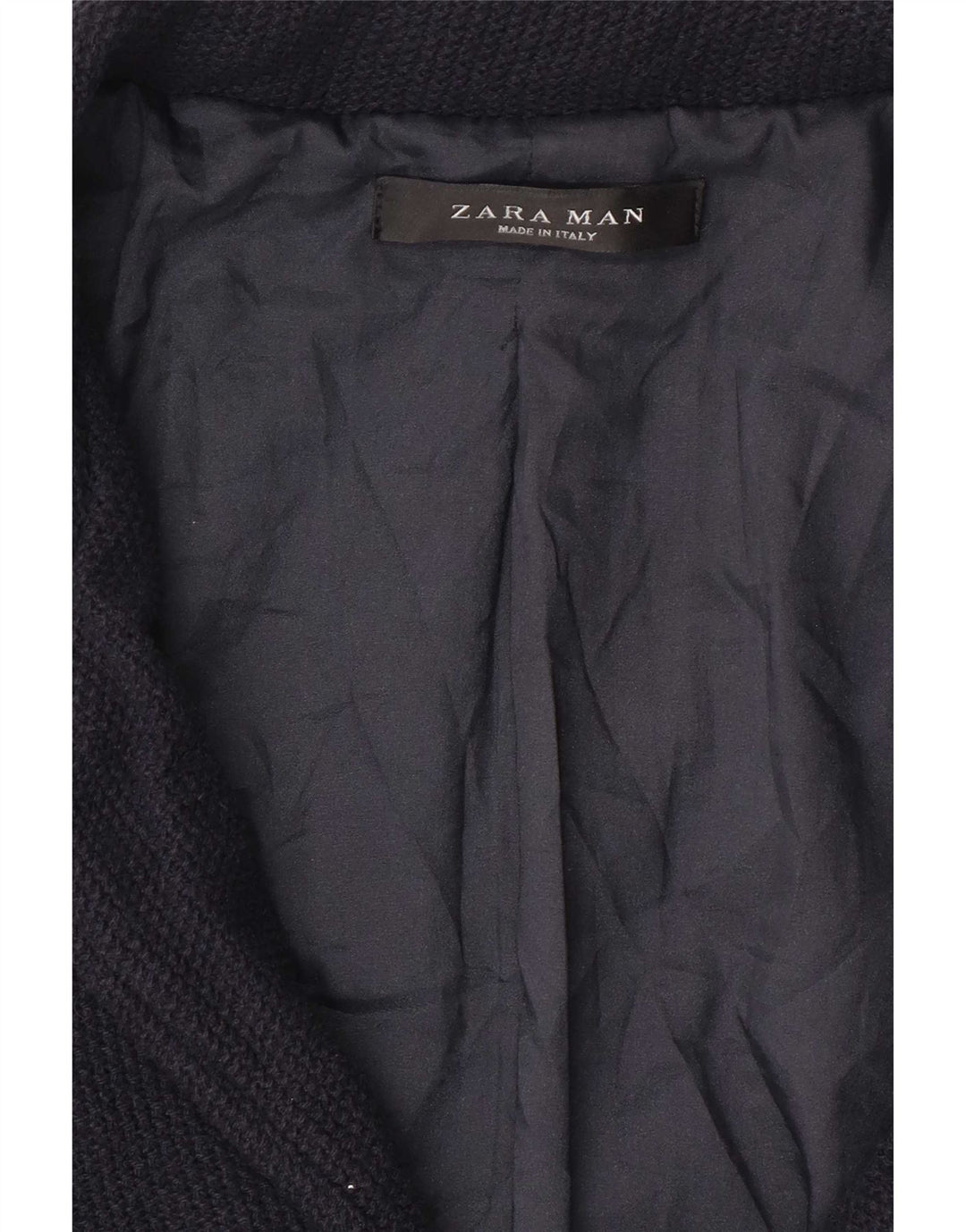 Zara Herrenmantel UK 36 Small Navy Blue