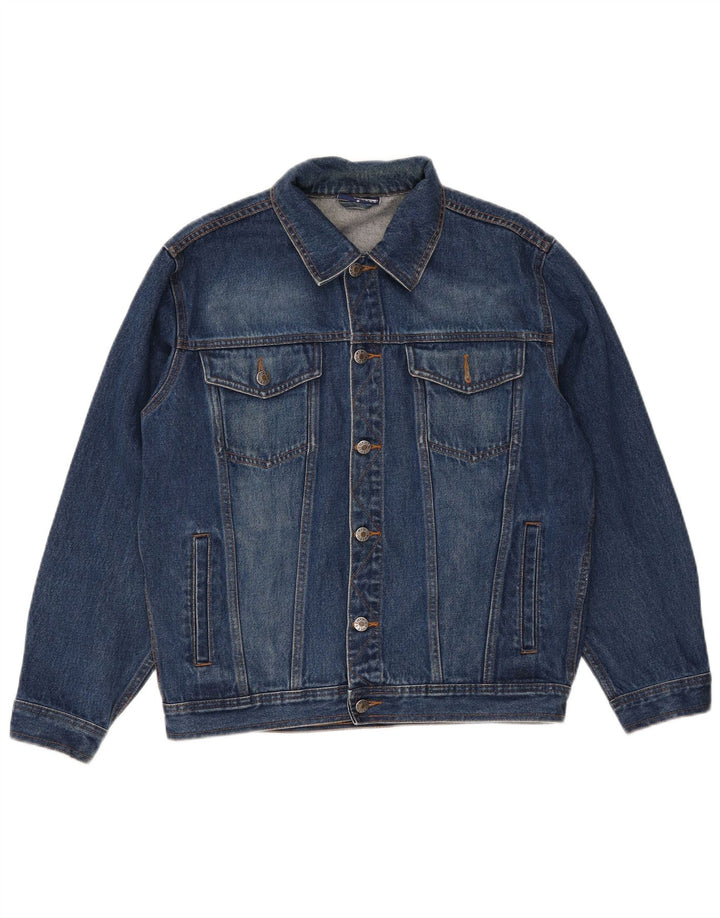 Denim Style Herren Jeansjacke UK 38 Mittelblaue Baumwolle