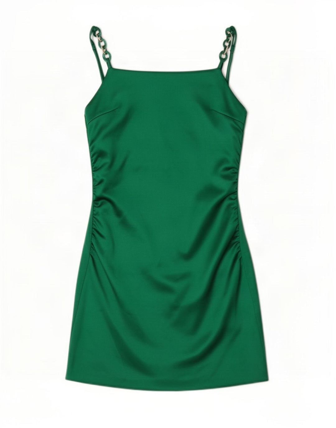 Zara Damen Slip Dress UK 8 Small Grün Polyester
