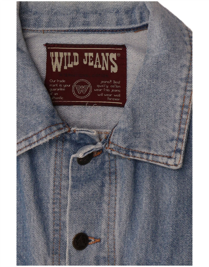 Wild Jeans Herren Jeansjacke UK 38 Mittelblau