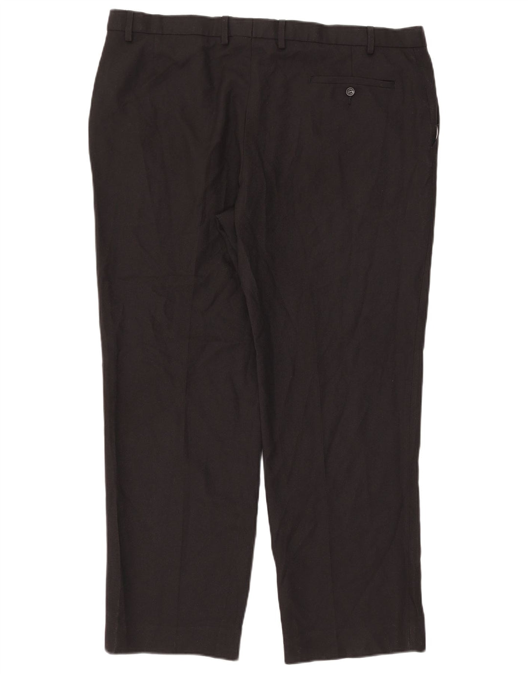 Gerade Herren-Anzughose von Marks & Spencer, W42, L31, schwarzes Polyester