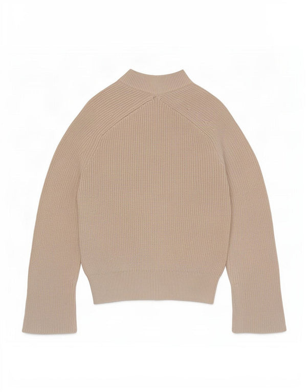 Calvin Klein Jeans Damen Loose Fit Rollkragenpullover Pullover UK 6 XS Beige